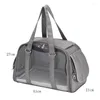 Dog Car Seat Covers Transparent Carrier Bag Fashion Breathable Foldable Cat HandBag Pet Single Shoulder Bags Travel Portable Dogs Diagonal