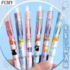 6pcs/set gelpen Leuke cartoon 0,5 mm Balck Ink Press Writing Office Supply -briefpapier voor student