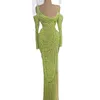 Couture avondjurk op maat maken vol kralen met lange mouwen prom -jurken op maat gemaakte speciale gelegenheid jurken