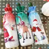 Kerstdecoraties Decoratie Santa Claus Wine Bottle ER Holder Bag Sneeuwman Kerstmis Kleed Home Drop Delivery Tuin Feitief Party Su Dhicz