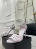 Slippers 2023 Ранняя весна Новая сексуальная жемчужная каблука высокая каблука Сандалии классический универсальный дизайн