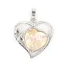 Yowost Natural Shell Love Heart Pendant Healing for Women Daughter Jewelry Accessori BH025