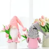 Juldekoration Spring Tulip Gnomes Plush Dwarf Doll Toy Home Kitchen Ornaments Valentine Mors dag gåva