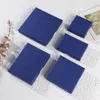 Scatole regalo di gioielli blu sottili da 1,5 cm per collane Orecchini con anello Confezione regalo sfusa Spugna riempita per custodia regalo di Natale