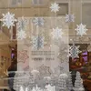 Juldekorationer 3D Artificial Snowflakes Paper Garland Festival Party Supplies For Home Wedding Birthday V1T7
