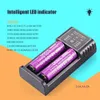 Cargador de batería inteligente 18650, 2, 4 ranuras, iones de litio AA Ni-MH 1,2 v, baterías Dua, carga de alta corriente 2A M02 M04