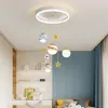 Chandeliers LED Astronaut For Boys Girls Bedroom Decor Modern Creative Children's Room Baby The Space Planet Chandelier