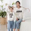 Clothing Sets Mama Mini Sweatshirt Mother Daughter Matching Clothes Mommy And Me Outfits Mom Girl Pullover Women Kids Family Look T Shirts 230105