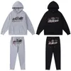 Mens Hoodie Trapstar Full Tracksuit Rainbow Towel 자수 디코딩 후드 스포츠웨어 남성과 여성 스포츠웨어 슈트 지퍼 바지 크기 XL