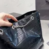 Schwarze Handtasche, Kunstwerk, modische Einkaufstasche, klassische Top-Designer-Taschen, Party-Ketten, Damen-Einkaufshandtaschen, luxuriöse Umhängetasche, hochwertige Umhängetasche im Großhandel