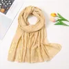 Scarves European Fashion Bronzing Dandelion Printed Scarf Luxury Glitter Shawl Elegant Autumn Winter Warm TR Cotton