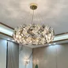 Lampade a sospensione Lampadario a soffitto Nordic Luxury Square Crystal Soggiorno Decorazione domestica Lampada Atmosfera moderna Camera da letto