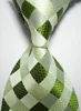 Bow Ties 10cm marka klasyczna kontrola kolor Paisley dla mężczyzn Jacquard tkany jedwabny krawat czerwony zielony przyjęcie weselne męskie krawat