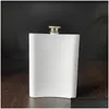 Hip Flasks 8Oz Blank Sublimation Flask Portable 304 Stainless Steel Flagon Whisky Wine Alcohol Bottle Vt1930 Drop Delivery Home Gard Dhr3Q