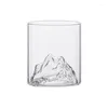 Kieliszki do wina 150 ml -300 ml piwa Mug Mountain View Glass Retro Water Cup kawa herbata whisky koktajl wulkan kreatywny