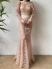 Party Dresses Summer Robes Women's Prom Lace Appliques Jewel Neck Long Sleeves Birthday Bridal Fluffy Gowns Custom Made