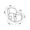 Stol täcker 1 2 -sits split designreclinser Cover Elastic Single Couch Slipcovers för vardagsrum Relax lat pojke fåtölj skydd 230105