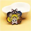 Tecknad accessoarer Sailor Moon Spinning Emamel Pin Cute Badge For Best Friend Brosch Gift Fashion Jewelry Drop Delivery Baby Kids M DHDR6