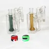 Hookahs 5.5 Inch Glass Ash Catcher 14mm Reclaimer Thick Pyrex Ashcatcher for Water Bongs Quartz Banger 5ml Silicone Container