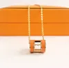 Collar colgante de lujo H Carta Collares de amor cadenas de joyería de diseñador para hombre Mujer colgantes Cadena de eslabones Oro Plata 20Color