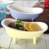 Bowls Creative Bathtub Bowl Dessert Snack Breakfast Fun Ceramic Cute Small Baking Table Bell Köksdekoration Smyckeslåda