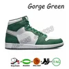 Basketskor för män Jumpman 1 High OG 1s Starfish Lost Found Bred Patent Gorge Green University Blue Hyper Royal Denim Mörk Mocka herr Dam Sneakers sport Trainers