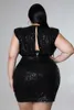 Платья плюс размеры женщины 5xl платье с блестками v Nece Elegant для пухлой леди модной вечеринки вечерняя юбка летняя роскошная оптовая ткань