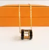 Luxus Anhänger Halskette H Brief Liebe Halskette Designer Schmuckketten für Mann Frau Anhänger Link Kette Gold Silber 20 Color