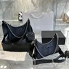 Designer Nylon Handbags For Women Messenger Shoulder Bag Simple Versatile Crossbody Bag Geometric Hobo Bags With Mini Coin Purse