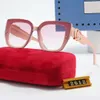 luxe zonnebril Designer letter dames Heren Goggle senior brillen voor dames brilmontuur Vintage metalen zonnebril en doos