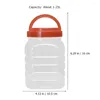 Storage Bottles 2PCS Empty Large Capacity Handle Honey Jar Dry Nut Fruits Jam Bottle Airtight