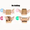 Gift Wrap Heart Window Cupcake Boxes Kraft Paper Packing Box For Cake Muffin Cookies Candy Christmas Wedding Party Birthday 4/6Cup