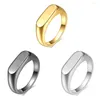 Обручальные кольца минималистское титановое стальное кольцо для мужчин Женщины высококачественные из нержавеющие ювелирные изделия.