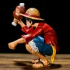 Action Toy Figures One Piece Mangaanime Figure Squatting Eat Ham Monkey D Luffy Portgas D Ace PVC Action Figur Model Toys for Children Gift T230105