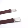 Cinturones ajustables para niños pequeños para niños cinturón elástico elástico con hebilla 15 colores pantalones vaqueros de aleación