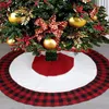 Decorazioni natalizie Scapa per alberi a maglia Ornamenti per grembiule per plaid Plaid Holiday Party 2023