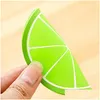 Mats Pads Coaster Fruit Shape Sile Cup Pad Slip Insation Mat Porte-boissons Drinkware Dbc Vt0458 Drop Delivery Home Garden Kitchen D Dhrkg