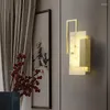 Wandlampen Licht Luxus Marmor Lampe Postmoderne Einfachheit Wohnzimmer Hintergrund Villa Schlafzimmer Nachttisch Kupfer Lichter