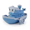 ベビーバスのおもちゃかわいい漫画船ボート時計仕掛けおもちゃを巻き上げて子供のための水泳ビーチゲーム