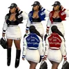 2024 Womens Jackets Designer Ny färgblockering Pälsa Enkel Breasted Letter Printed Baseball Jersey Jacket Sports Top 3 Färger