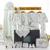 Kleidungssets 18/22 Stück geborene Kleidung Baby Geschenk Set aus reiner Baumwolle 0-6 Monate Herbst und Winter Kinderanzug Unisex ohne Box