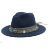 Bérets laine femmes hommes feutre Fedora chapeau avec gland bohême ruban élégant dame hiver automne Jazz parrain Sombrero casquettes