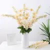 Decorative Flowers 1Pc Artificial Flower Natural Home Decor Lightweight Branch Leaf Fake Delphinium For Wedding