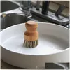 Milk Pot Palm Shaking drewniane okrągłe mini danie Naturalne zarośla trwałe skrawka krótki uchwyt naczynia czyszczenia