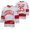 Хоккей в колледже носит THR Custom Cornell Big Red NCAA Hockey College Jersey 14 Ebel-Riley-Nash 1 Ken-Dryden 28 Brenden-Locke 7 Cam-Donaldson любой номер имени