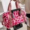 Duffel Bags Gym Bag Woman Fashion Travel Luggage Women Nylon Waterproof Tote Fitness Ladies Leopard Print Handbag Wet And Dry Separation