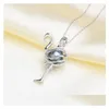 Charms 925 Sterling Sier 810Mm Flamant Rose En Forme De Diffuseur D'huile Essentielle Collier Médaillon Perle Cage Pendentif Accessoire Diy Bijoux Drop Dholf