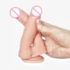 Sex Toy Godes Le même pénis en silicone liquide lesbienne double tête gay jouet portable