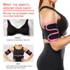 Genouillères papillon bras tondeuse néoprène femmes contrôle corps Shaper manchette entraînement course sueur transpiration bande