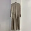 Casual Dresses Elegant V-Neck Thicken Women Sweater Dress Single-breasted Robe Female Winter Knit Woman Solid Color With Belt